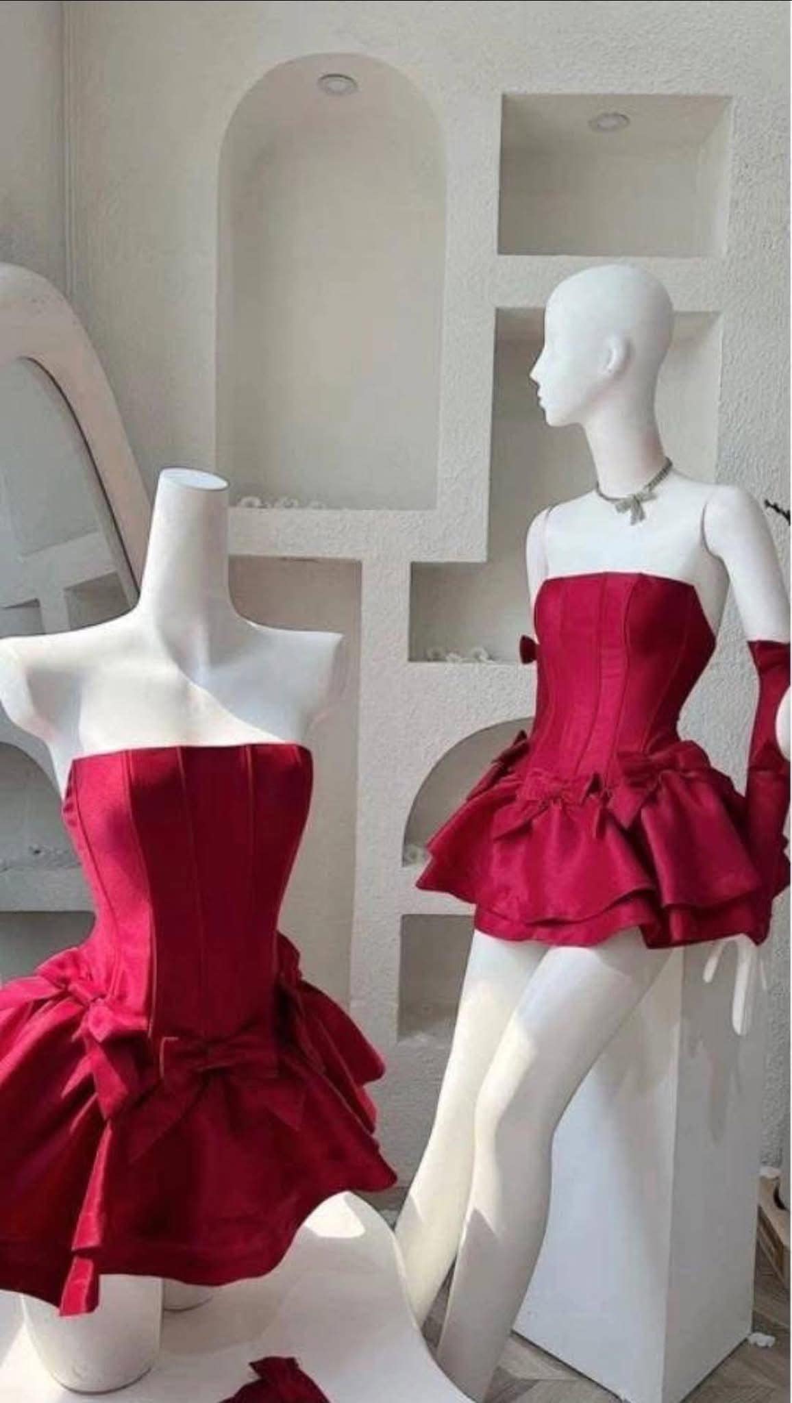 Chic A Line Short Burgundy Satin Homecoming Dress 18th Birthday Outfits