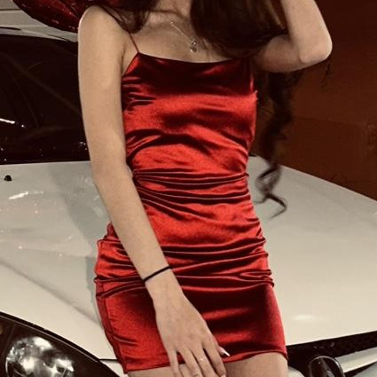 Sexy Red Spaghetti Straps Backless Short Cocktail Dress Homecoming Dress