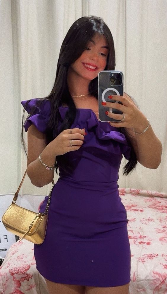 Sexy Purple Tight Homecoming Dress,Purple Party Dress