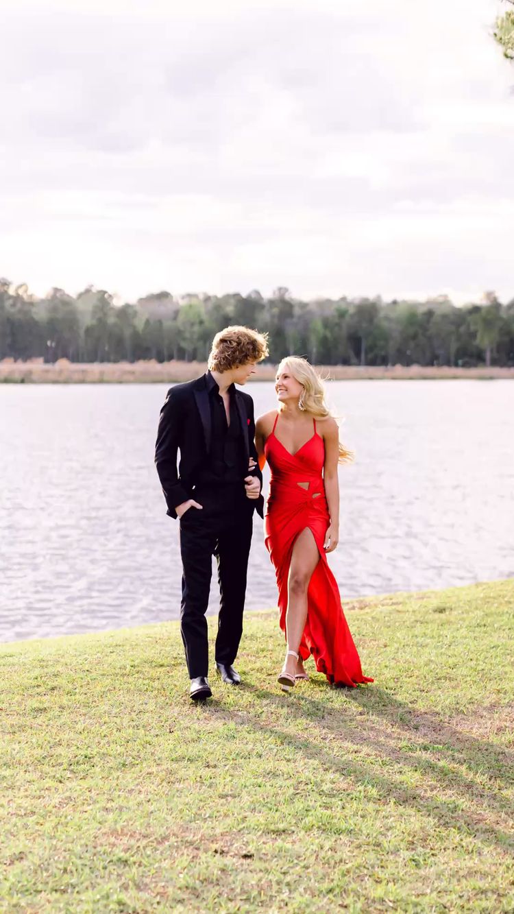 Sexy Mermaid Red Prom Dresses Formal Dress