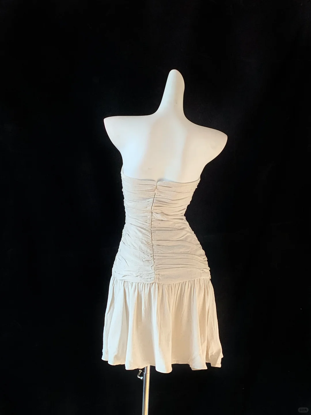 Light Champagne Satin A Line Homecoming Dress Cocktail Dress