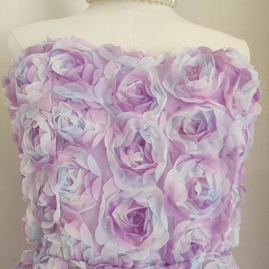Sexy A Line Sweetheart Lilac Lace Vacation Dresses Short Floral Birthday Outfits