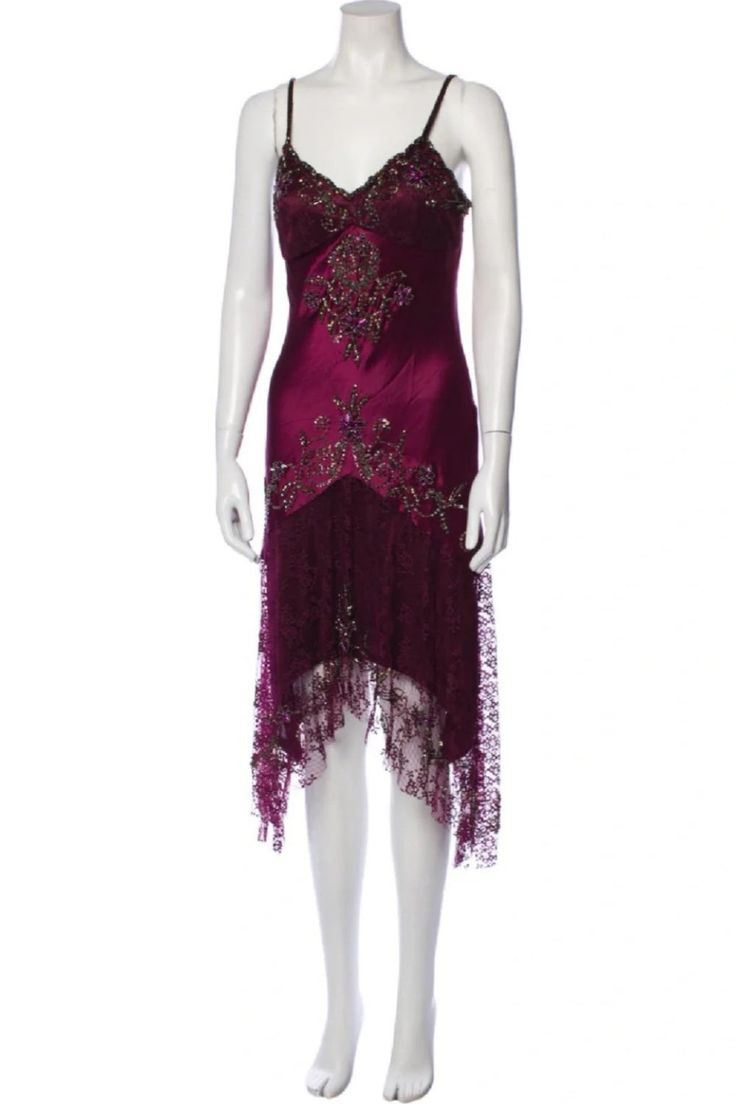 Gorgeous Spaghetti Straps Fuchsia Satin Lace Beaded Mermaid Long Evening Dress Formal Wedding Guest Dress
