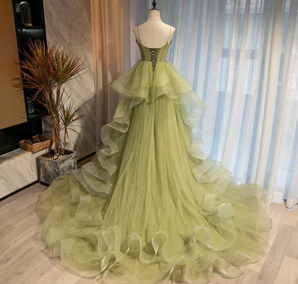 Beautiful Sweetheart Layers Princess Formal Gown, Tulle Long Party Dress Prom Dress