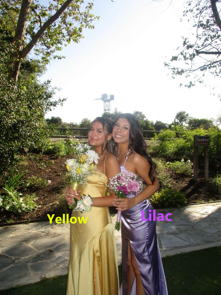 Simple Spaghetti Straps Slit Mermaid Evening Dress Yellow Prom Dress