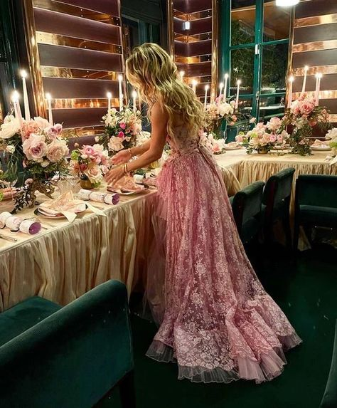 Sexy High Low Sleeveless Lace Pink Prom Dress