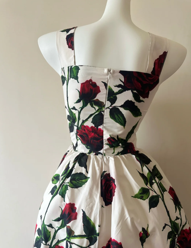 A Line Floral Prom Dress 22nd Birthday Outfit Formal Event Dress