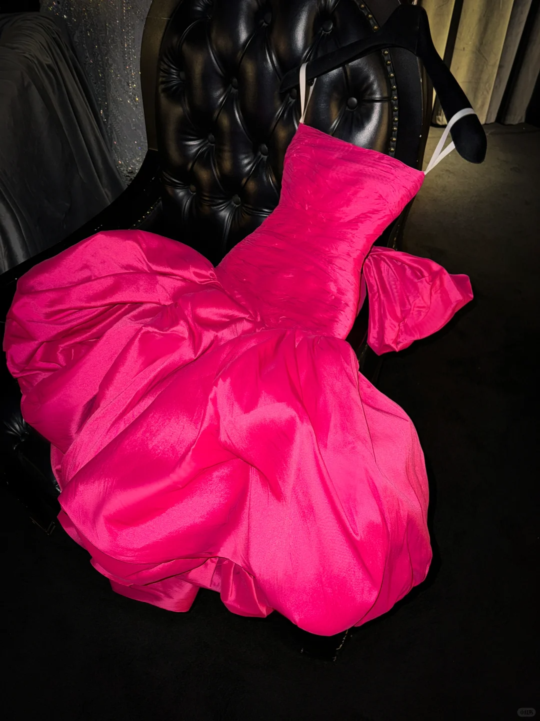 Cute Hot Pink Strapless Satin Pleated Satin Pleated A Line Homecoming Dress Short Birthday Outfits