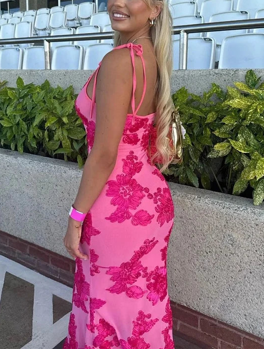 Chic Spaghetti Straps Blue Mermaid Prom Dress Long Evening Dress