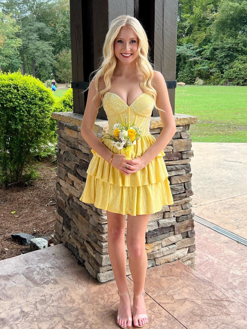 Cute A Line Sweetheart Silver Short Homecoming Dress with Beading