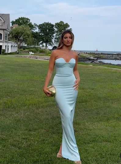 Sexy Halter Sweetheart Sheath Long Party Evening Dress,Formal Prom Dress
