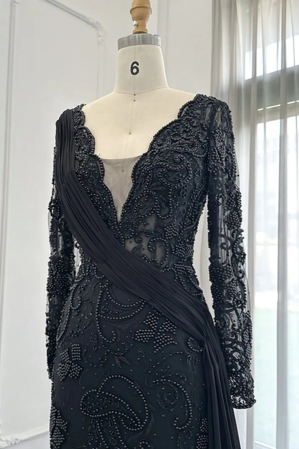 Black Long Prom Dress evening Formal Dress