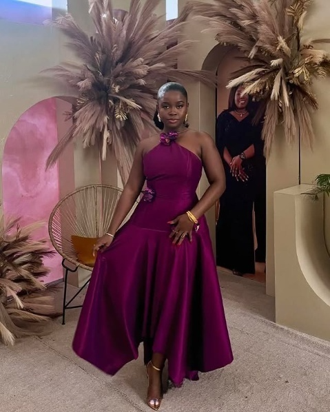 Purple Maxi dress Sleeveless Evening Prom Dress