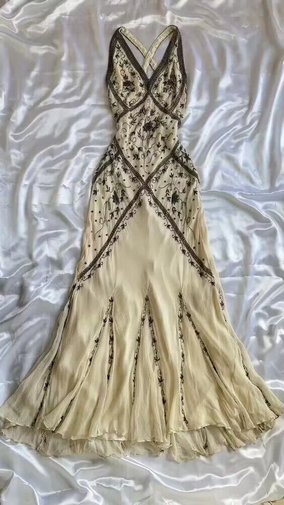 Luxurious Mermaid Chiffon Beaded Prom Dress Formal Evening Dress
