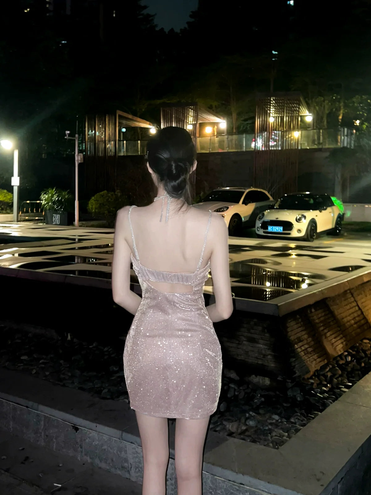 Sexy Shinny Short Evening Dress Cocktail Dresses Short Birthday Party Dress