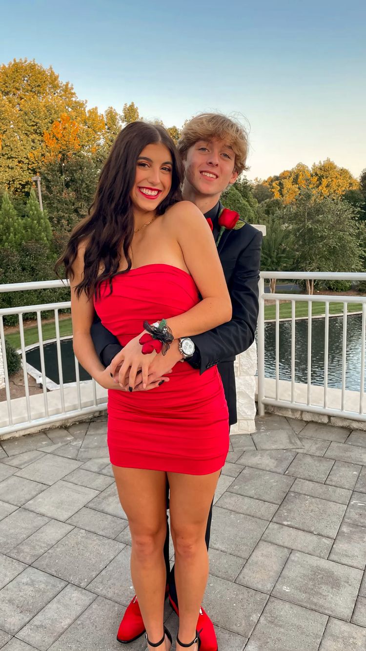 Red Strapless Short Homecoming Dress Lovely Homecoming Dress