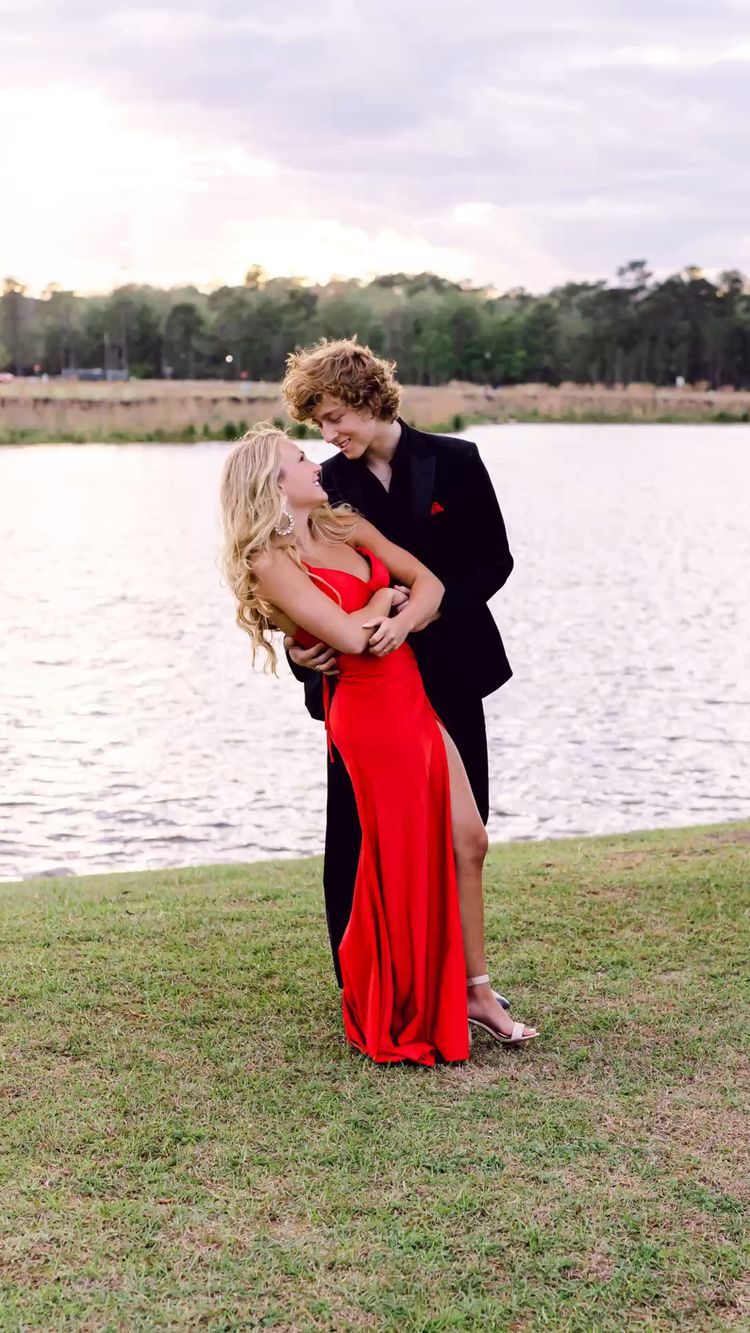 Sexy Mermaid Red Prom Dresses Formal Dress