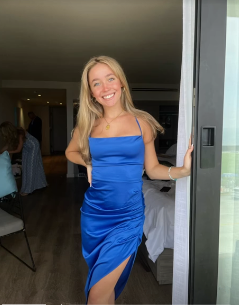 Women Royal Blue Satin Strappy Party Dress,Blue Cocktail Dress
