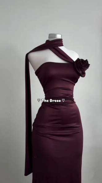 Vintage Burgundy Sheath Party Evening Dress,Long Prom Dress