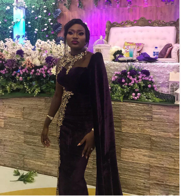 Purple Velvet Mermaid Evening Dress with Shawl