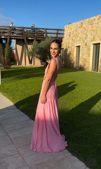 Sexy Deep V Neck Backless Evening Dress A Line Chiffon Party Prom Dress