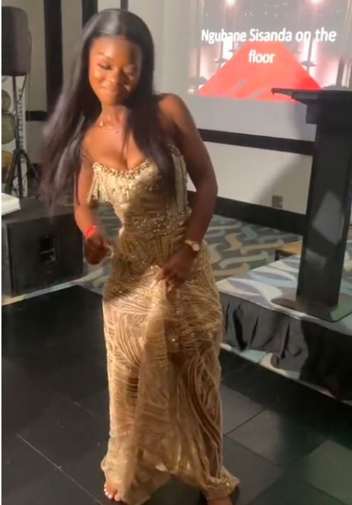 Sexy Gold Long Prom Dress Evening Party Dresses With Slit