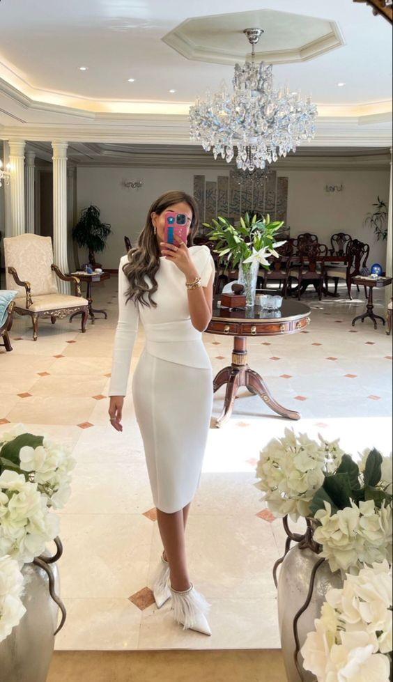 White Sheath Party Dress,White Cocktail Dress