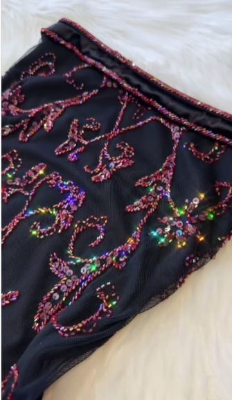 Luxury Strapless Tulle Beaded Long Evening Dress Navy Blue Party Prom Dress