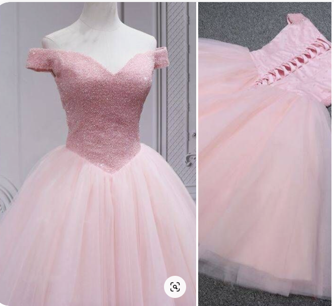 Cute Off the Shoulder Short Pink Party Dress
