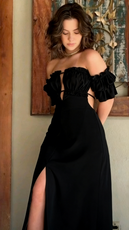 Elegant A line Off The Shoulder Slit Satin Prom Dresses Long Evening Dress