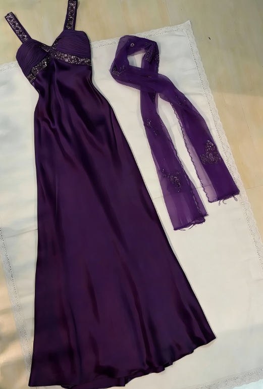 Pretty A Line Sweetheart Satin Sequin Long Prom Dresses Formal Dress