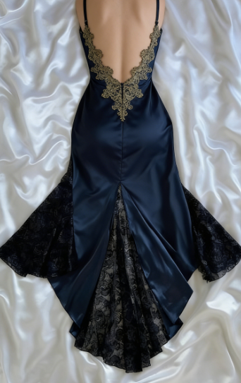 Sexy Mermaid Spaghetti Straps Lace Prom Dress Party Dress
