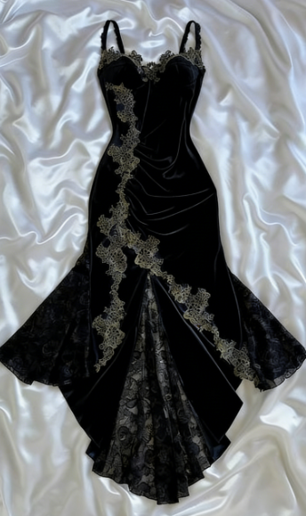 Sexy Mermaid Spaghetti Straps Lace Prom Dress Party Dress
