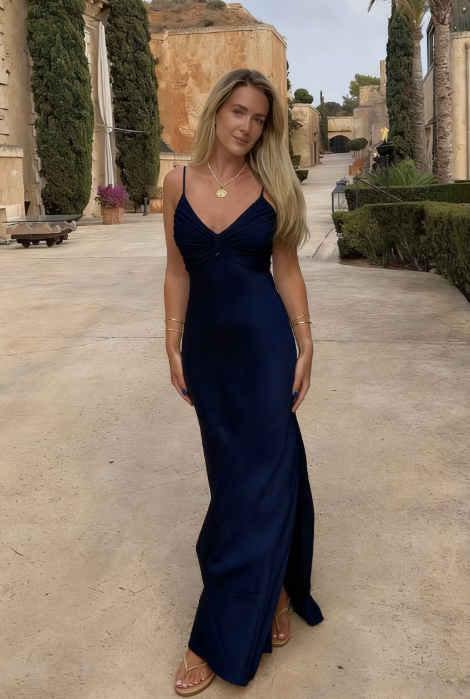 Modest Mermaid Spaghetti Straps Long Prom Dress