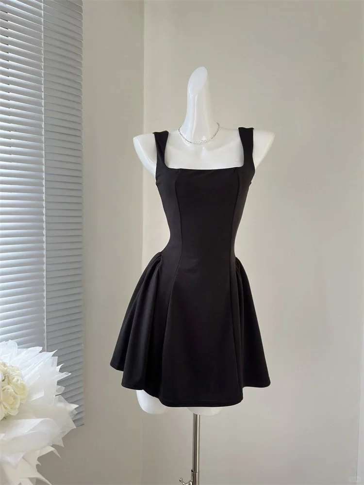 Simple White Square Neckline A Line Homecoming Dress Short Vacation Dress