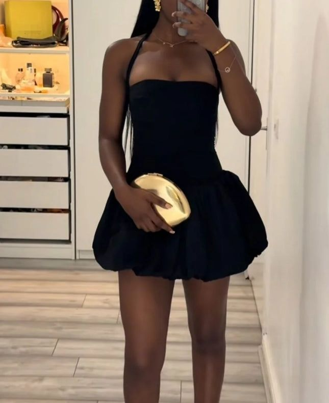 Black A Line Short Party Dress Homecoming Dress Simple Graduation Dress