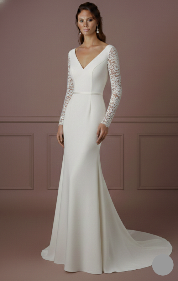 Asymmetrical Wedding Dress Modern Long Designer Style Wear