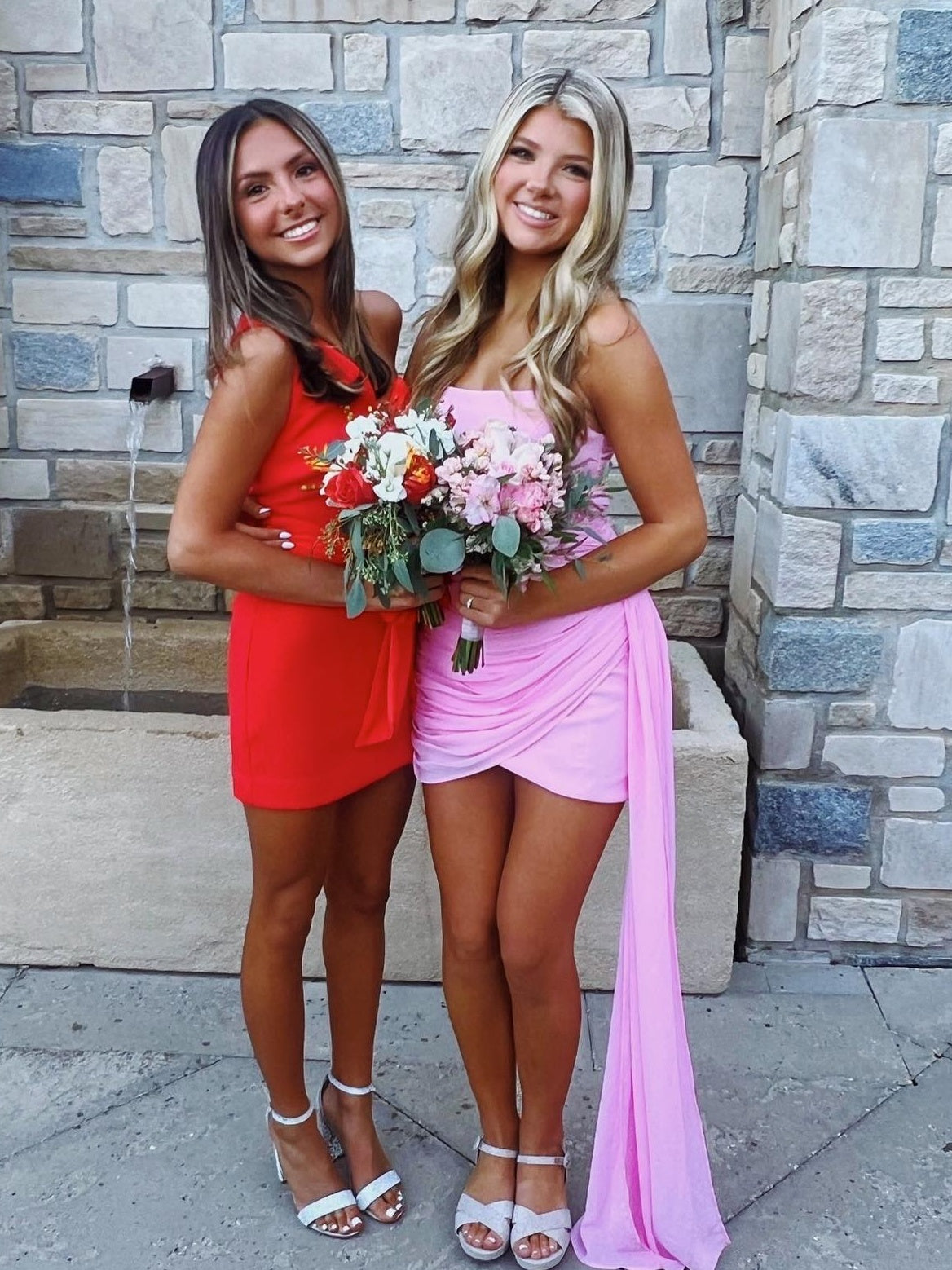 Attractive Sheath Strapless Yellow Short Homecoming Dress with Ruched