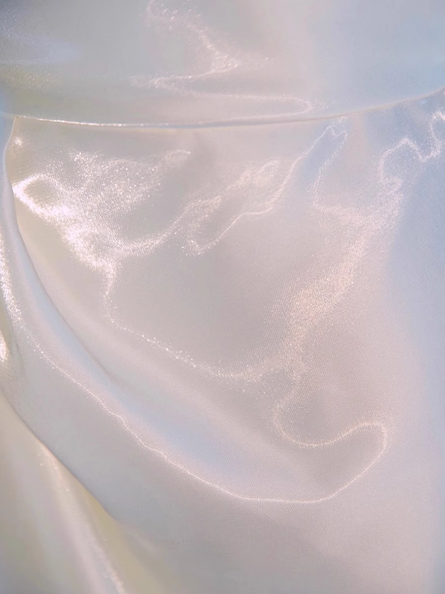 Beautiful High Low Spaghetti Straps Satin White Wedding Dresses