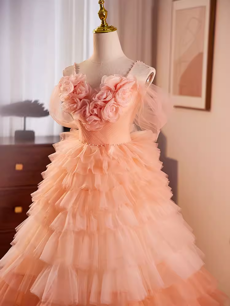 Vintage Ball Gown Short Sleeves Ruffles Sweet 16 Dresses