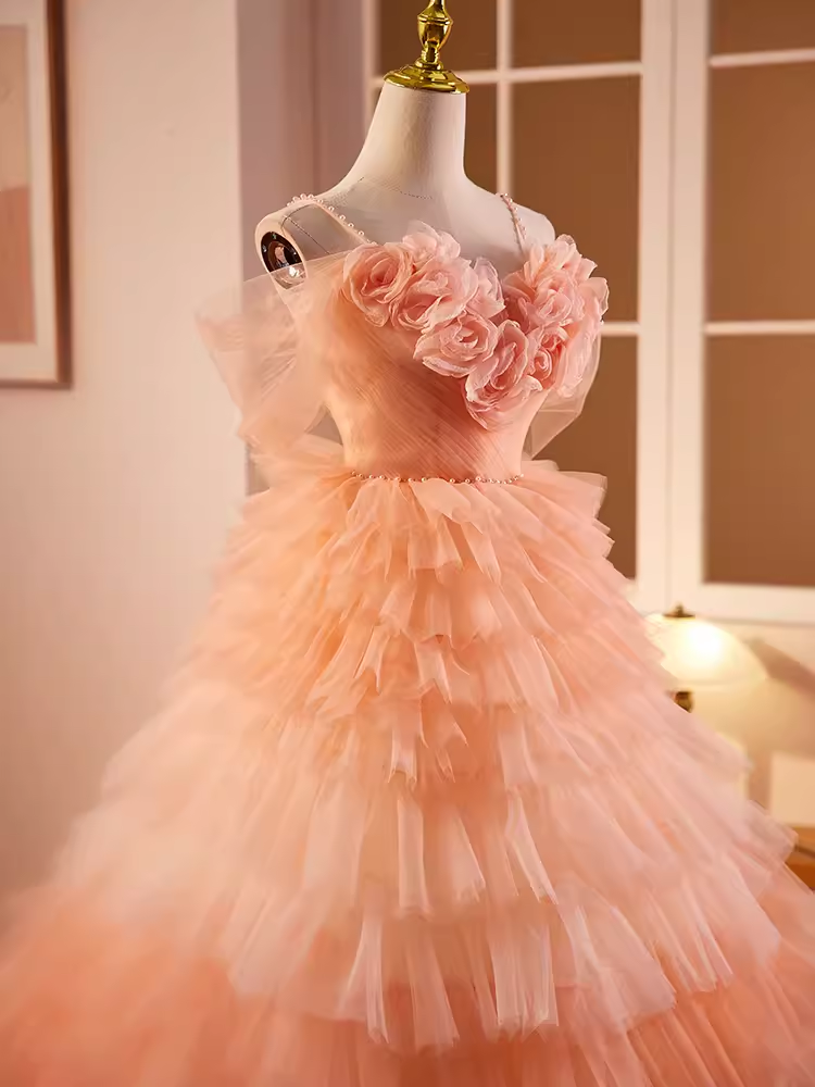 Vintage Ball Gown Short Sleeves Ruffles Sweet 16 Dresses