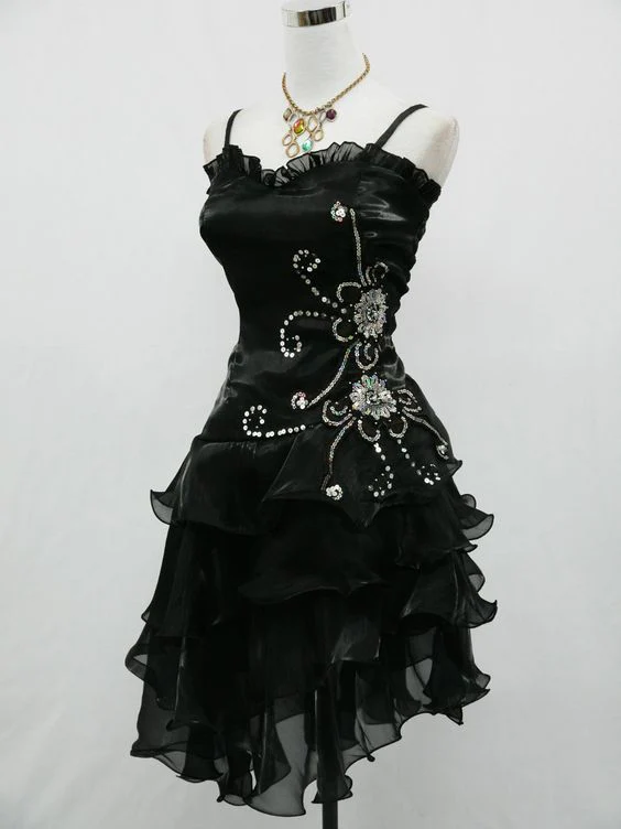 Sexy Sheath Straps Sleeveless Short Prom Dress