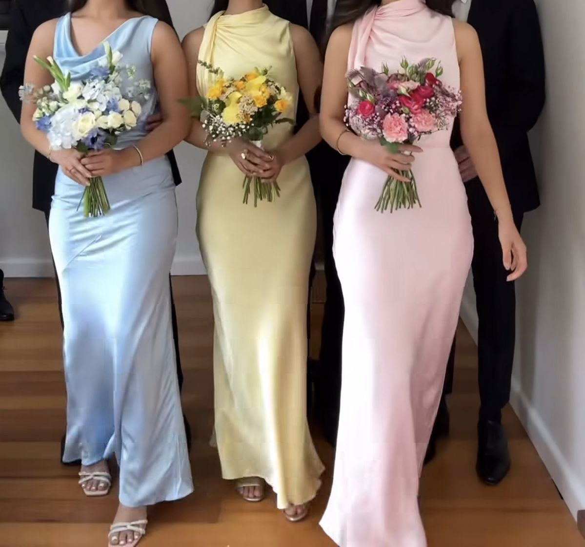 Sweet Sleeveless Satin Mermaid Prom Dress Formal Bridesmaid Dress