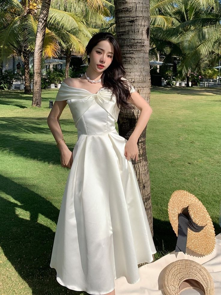 Off The Shoulder A-line Party Dress,Classy Cocktail Dress
