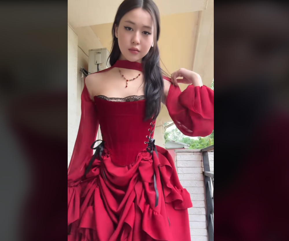 Elegant High Low Strapless Burgundy Satin Prom Dress Birthday Outfits With Sleeves