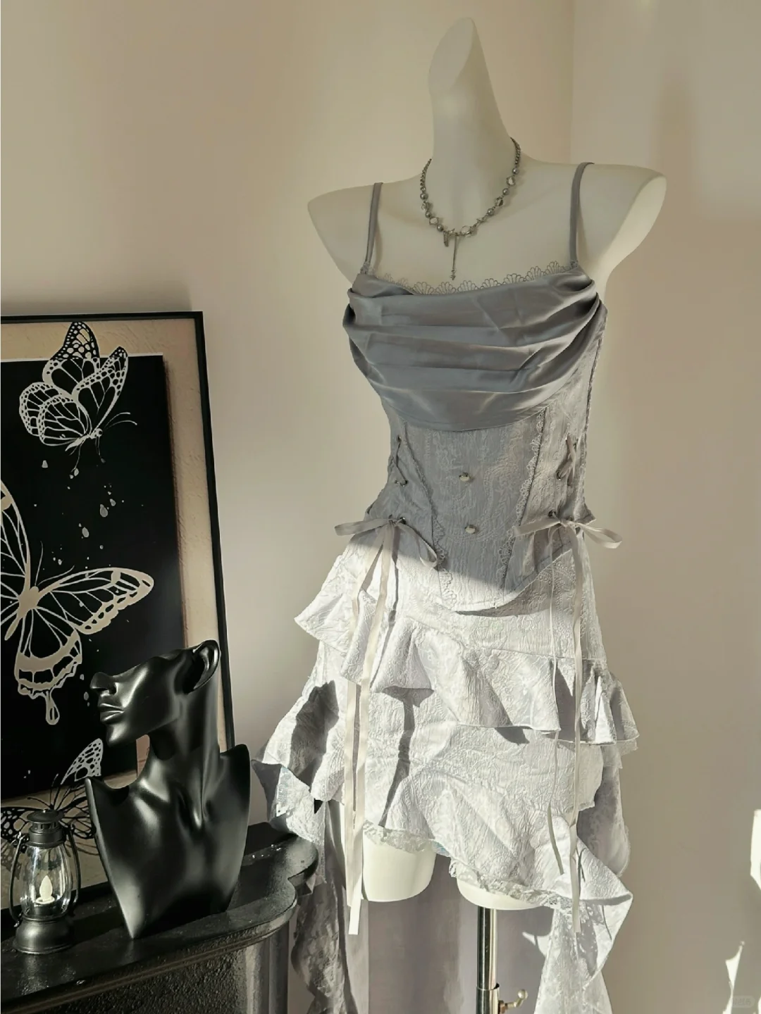 Elegant Spaghetti Straps Ruffles Short 8th Grade Homecoming Dress Short Party Dress
