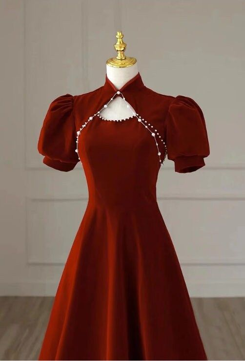 New women's long high-end engagement dress banquet prom dress