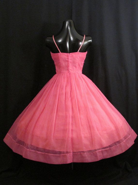 50s Vintage Watermelon Short Homecoming Dress Party Dress