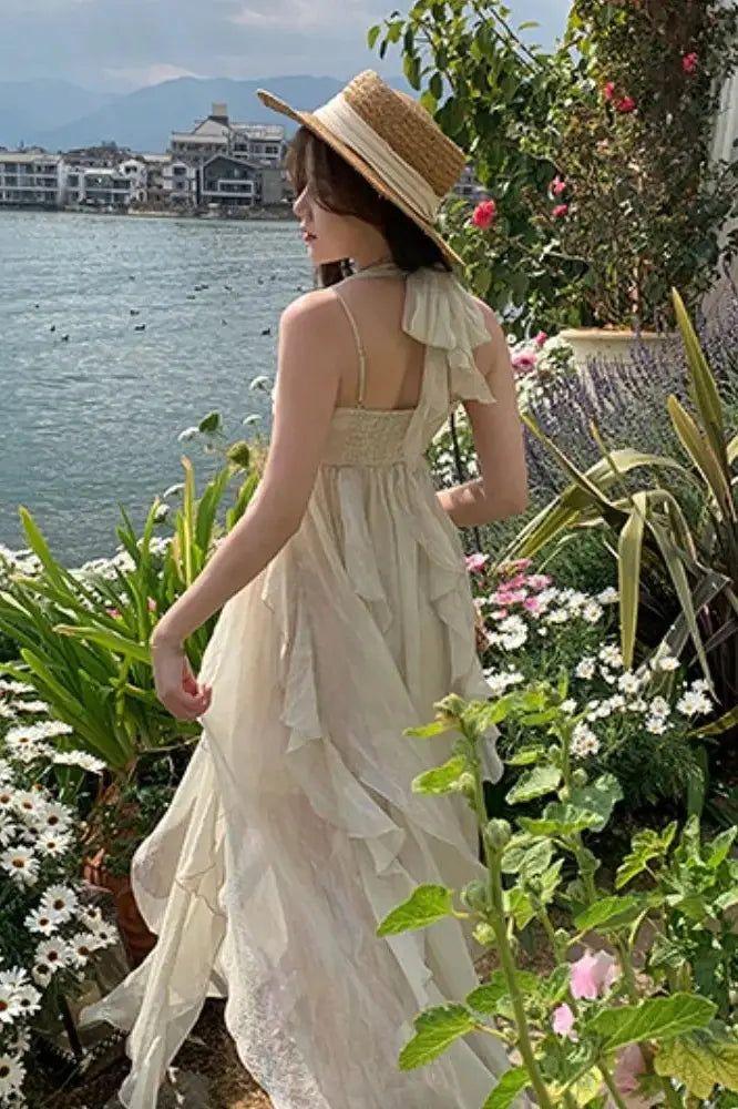 Sexy High Low Straps Irregular Straps Maxi Homecoming Dresses