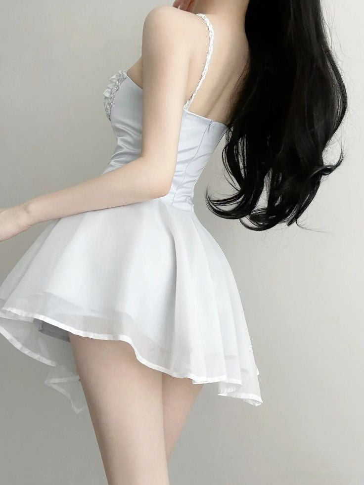 Unique A Line Spaghetti Straps Short 8th Grade Homecoming Dresses Hoco Dress